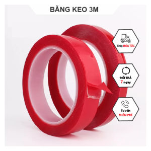 Băng Keo 3M - Băng Dính 3M 2 Mặt Cường Lực Siêu Dính Chắc Chắn