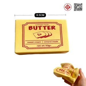 【Local Seller】Butter Butter Stick Squishy Toy Soft Slow Rising Squeeze Stress Ball Realistic Fidget Butter for Office School Anxiety for Kids Adults Anxiety ADHD Autism Gift