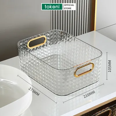 Khay đựng son 24 ô JYoohome Hộp nhựa mica đựng son mỹ phẩm cọ trang điểm để bàn siêu bền trong suốt