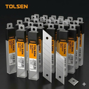Lưỡi dao Tolsen 30011 (hộp 10 lưỡi) kích thước 18x100 (Dùng thay lưỡi cho sủi Tolsen 30101 30102)
