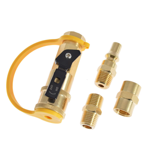 Propane Quick Connect Fittings Adapter for Grill Cooking Hose Metal Connector Easy Installation Grill Accessories