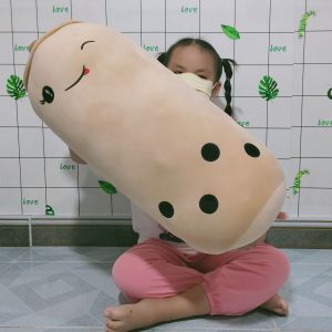 GỐI ÔM CHO BÉ HÌNH TRÀ SỮA SIZE LỚN 70CM VẢI MINISO CO GIÃN 4 CHIỀU MỀM MỊN