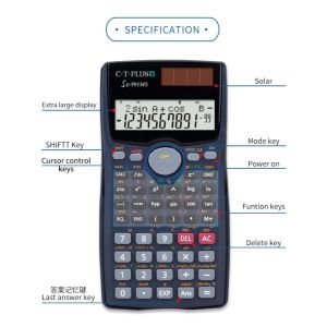 SG🚚OSALO Desktop Calculator Extra Large Display 12 Digits Big Buttons Solar Accounting Calculator for Office (OS-200T)