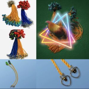 10pcs Tali ng Manok / Chicken Leashes (#9 Short/Pamaa 15inches)