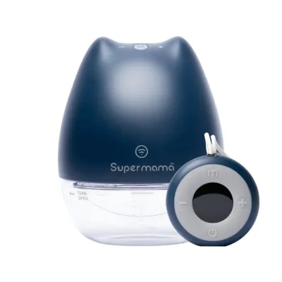 Supermama Lab Air Plus Wearable Breast Pump with Remote | Hands-free | Electric Pump