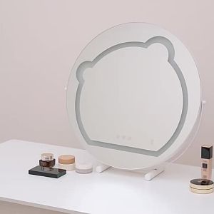 [SG Seller]Rotating make-up mirror LED intelligent Desktop mirror Fill-up Mirror