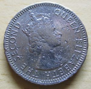 THE SECOND QUEEN ELIZABETH *MALAYA AND BRITISH BORNEO* 1961 10 CENTS Coin