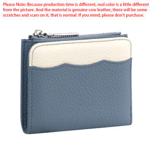Royal Bagger RFID Blocking Short Wallet Genuine Leather Multi-card Slots Credit Card Holder Coin Purse for Daily Use 1888