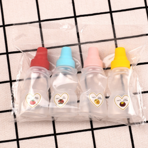 8686.Lucky ขวดบีบซอส ขนาดพกพา 1แพ็ค4ชิ้น ขวดบีบซอสขนาดเล็ก พกพาสะดวก