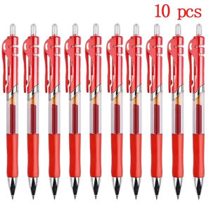 Bộ 50Cái Bút Gel K35 Có Thể Thu Vào Bút Bi 0.5Mm Nạp Có Thể Thay Thế Dung Tích Lớn Mực Đen Đỏ Và Xanh Dương