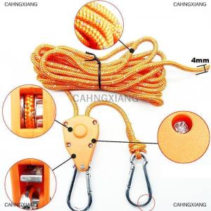 [COD] CAHNGXIANG Reflective 2 4 5m 4mm Tent Rope Fastener Fixed Buckle Pulley Tensioner Ratchet Hangers Awning Wind Rope Tie Down Adjusting The