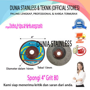 Spongi 4in Grit 80 Untuk poles granitlogam dan keramik