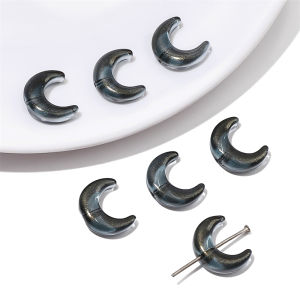 10 cái/Túi Pha lê thủy tinh mặt trăng charm hạt vừa vặn cho 8 mét hạt cho Vòng Cổ Vòng tay DIY làm đồ trang sức Cung cấp