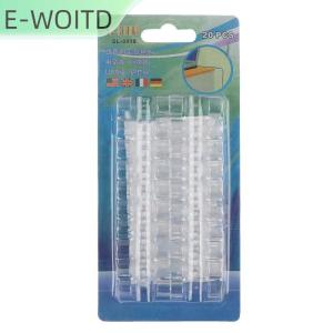 ตัวเก็บสายไฟ ตัวยึดสายไฟ จัดระเบียบสายไฟ กิ๊บติดสายไฟ 1แพค20ชิ้น สีขาวใส มีหลายขนาดให้เลือก