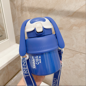 พร้อมส่ง กระติกน้ำเด็ก หูกระต่ายน้อย กระติกน้ำสแตนเลส316 เก็บความเย็น 6-12ชม. ขนาด 500 ML