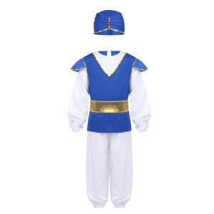 Indian Aladdin Costume Full Set for Kids Boy Cosplay United nation costume un Halloween Party
