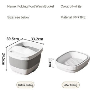 Turtle Foldable foot washing bucket Household massage foot soaking bucket Health bath basin with lid