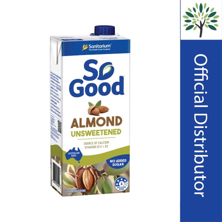 So Good Almond Milk Unsweetened 1L | Lazada PH