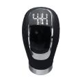 Universal Manual Transmission Car Gear Stick Shift Knob Shifter + 5/6 Speed 3 Caps. 