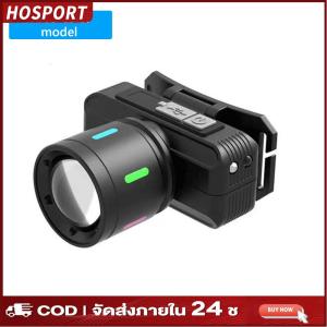 LED Headlamp Rechargeable Headlight Zoomable Head Lamp Head Light for Outdoor Camping Running Hiking Fishing