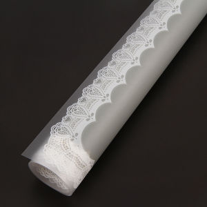 20 Lembar Wrapping Pastel Lace - Cellophane Kertas Buket Bunga W042