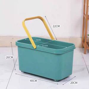 ถังพลาสติกอเนกประสงค์ ถังอเนกประสงค์ ถังทำความสะอาดม็อบ ทรงเหลี่ยมและทรงวงรี วัสดุ PP แข็งแรงทนทาน ใช้งานหลากหลาย