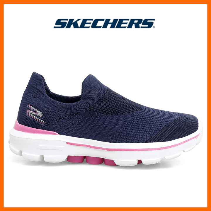 Skechers Shoes Womens GOwalk Shoes 12433502-NVGR Lazada