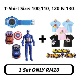 Cartoon Watch With Car & Avengers Figure Digital Watch Boy Watch Kids Watch Jam Tangan Budak Lelaki Jam Kanak Kanak