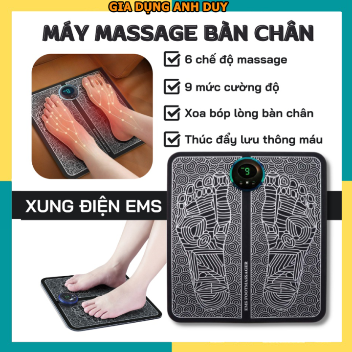 Máy massage ,Thảm massage chân EMS CÓ MÀN HÌNH HIỂN THỊ giúp lưu thông ...