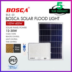 BOSCA 400W Square Lens Outdoor Split LED Solar Flood Light IP67 /W Remote Control BLS-23 Solar Licht Luce Solare - Lazada