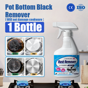 ‌Cookware Cleaner 520ml - All Purpose Pot Rust Stain Remover & Wipe Out Dirt Stain Remover Powerful Stainless Polisher Pot Cleaner Fast Acting Cleaning Spray for Oven Pans & Stainless Steel Cleaner & Kitchen Cleaner Eco-Friendly Foam Degreaser