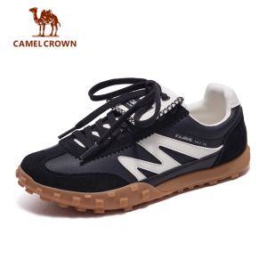 Lạc Đà vương miện của phụ nữ Đức Giày đế mềm Giày thể thao | 2025 Mùa Xuân/Mùa Hè Retro Flap Giày thể thao đơn giản cổ điển dày đế Giày trượt ván