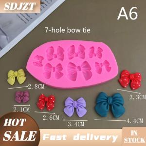 SDJZT Dễ thương phim hoạt hình hoa Bow Bee fondant Silicone khuôn DIY cupcake fondant bánh trang trí sô cô la kẹo nướng khuôn