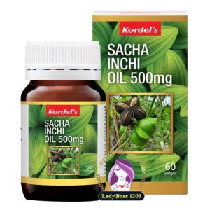 Kordels Sacha Inchi Oil 500mg for Enhances Overall Well- Being (60 softgels)