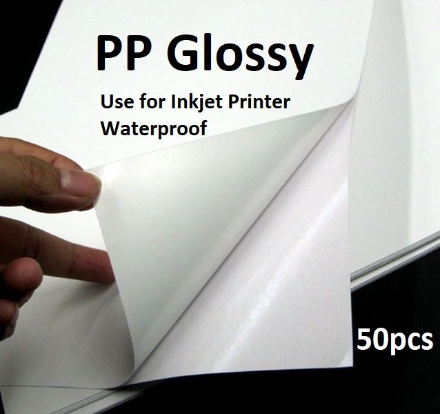 A4 Waterproof Sticker Paper / PP Glossy Sticker / Mirrorkote Sticker ...