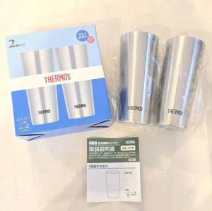 (Mới Nhất) Ly giữ nhiệt Thermos Inox 400ml JDI 400P – Bộ 2 cốc cao cấp-JaPan