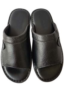 Dép Da Nam Da Bò Dép Nam Quai Ngang Da Bò Khâu Đế Cao Cấp HKT Shop DN858