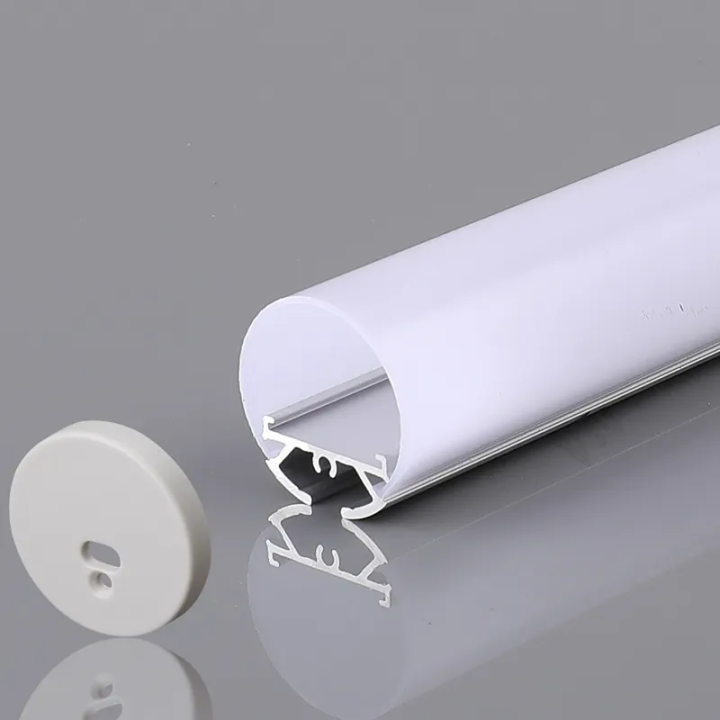 Thanh nhôm định hình LED dạng tròn, Phi 30mm và phi 60mm, dùng thả treo ...