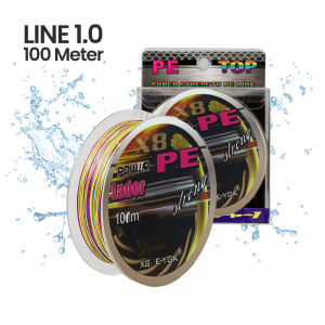 TaffSPORT Senar PE Super 100 Meter X8 Braided Fishing Line Benang Tali Pancing 100M 3.0