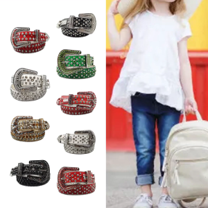 Punk Rhinestone Belts Woman Locomotive Full Diamond Waist Belts Western Cowgirl Y2K Girls Fashion Belt for Jeans Men