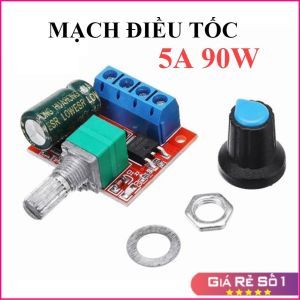 Mạch điều tốc DC 5-35V 5A 90W Mạch điền khiển tốc độ quạt điều chỉnh độ sáng đèn led LED Điều tốc có chiết áp vặn