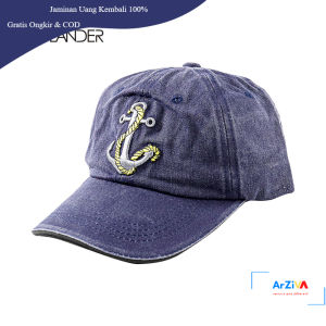 HATLANDER Topi Baseball Cap Bordir 3D Anchor Washed Style - SBC56