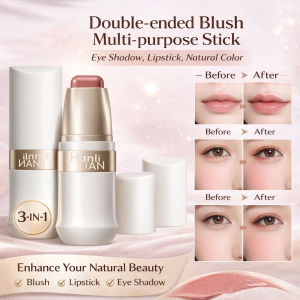 Multi-Use Blush Stick Lip & Eye Color Natural Look Everyday Creamy Blush/Lipstick/Eyeshadow For Students/Portable & Lightweight