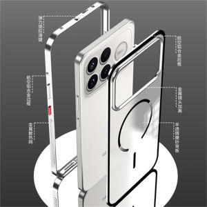 Aluminium Alloy Metal Frame Case For Poco F8 Ultra F8 Pro For Matte Clear Acrylic Cover For Xiaomi POCO F8 Pro