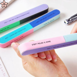 【Pretty Sakura】3/5 Pcs/Set Professional Nail File Side Nail Buffer Polishing File Nail Tool Manicure Care Pedicure Tools