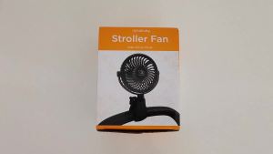 liuliuby Baby Stroller Fan with Clip Clip On Fan for Baby Car Seat Portable & Rechargeable with Durable Clamp Stroller Accessories Small Cooling USB Chargeable Battery (Jet Black)