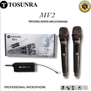 Tosunra MV2 Professional Universal dual Wireless Microphone and receiver