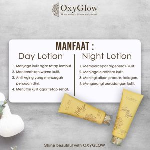 Oxyglow Body Whitening Lotion Handbody Siang Malam Mencerahkan Kulit Badan Melindungi Kulit dari Matahari