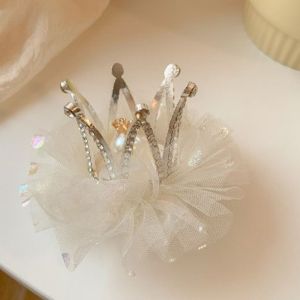 YOCKY Thời trang Ngọt ngào Đáng yêu Mũ Vương Miện Vương Miện Ngọc Trai Rhinestone Tóc Phụ Kiện Cô Gái Kẹp Tóc Tóc Clip Mũ nón