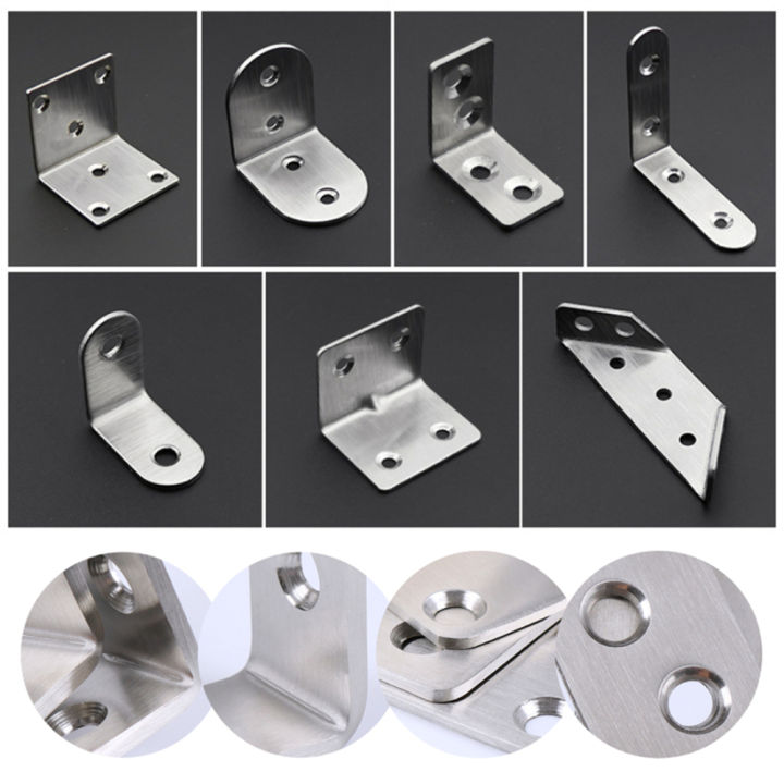 Furniture Angle Bracket Stainless Steel L Shape Bracket Corner Brackets